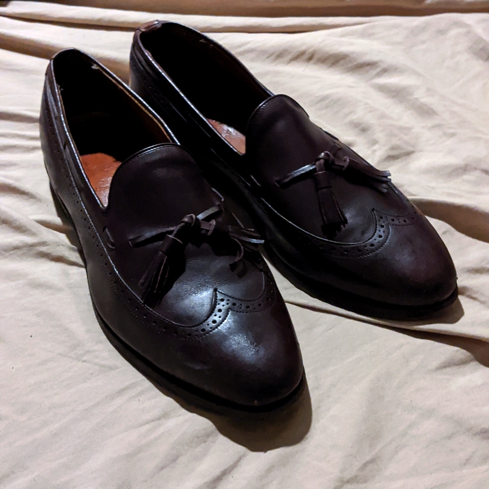 Allen Edmonds Manford burgundy loafers size 13C